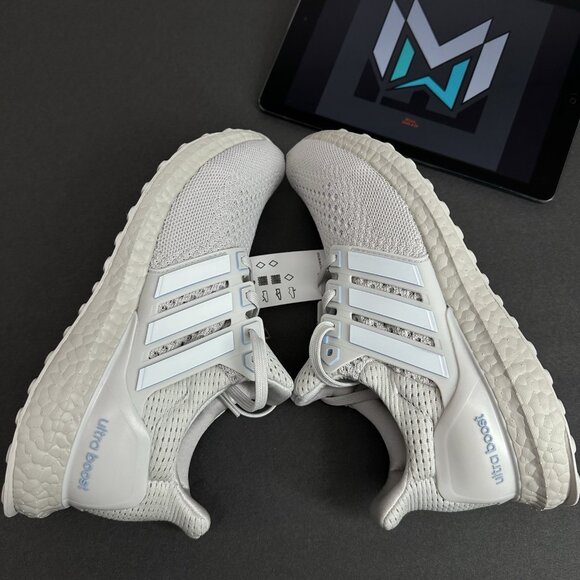 Adidas UltraBoost 1.0 (JH9211) "Grey/White/Blue" Women's Sizes - Picture 11 of 12
